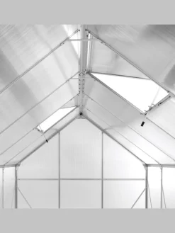 Beliani Pflanzen & Zubehör<Gewächshaus für den Garten APULIA in Silber/Transparent
