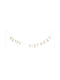 leevje Partyzubehör & -Dekoration<Girlande happy birthday' in lavender in lavender