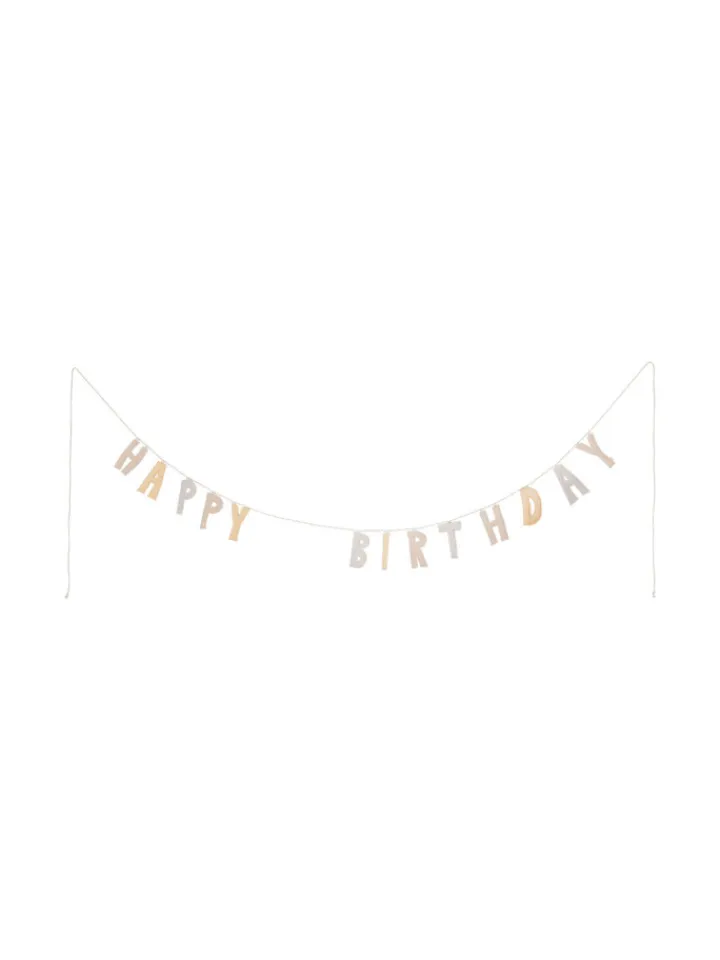 leevje Partyzubehör & -Dekoration<Girlande happy birthday' in lavender in lavender