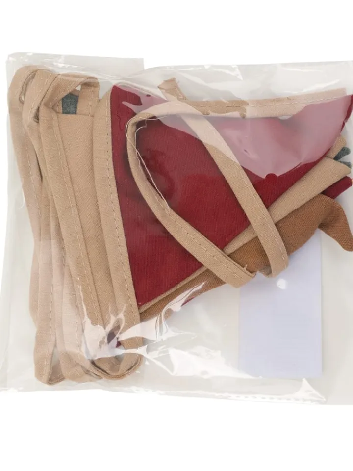 Andreu Toys Wohndekoration<Girlande in Beige/ Bordeaux - (L)200 cm