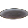 Chic Antique Dekoschalen<Glasteller mit Goldrand in Grau | Gold