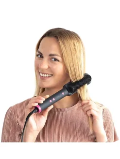 InnovaGoods Technik|Pflege & Gesundheit<Glättungsbürste in Schwarz - (L)27 cm