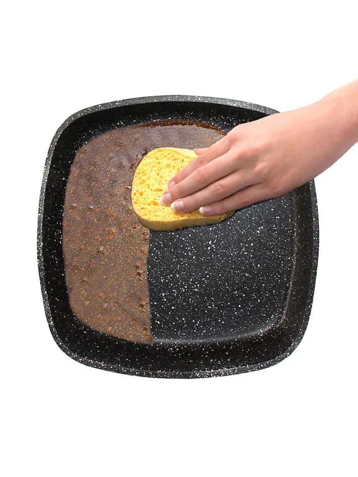 Stoneline Kochgeschirr<Grillpfanne ''Back to Nature'' in Schwarz - (L)28 x (B)28 cm