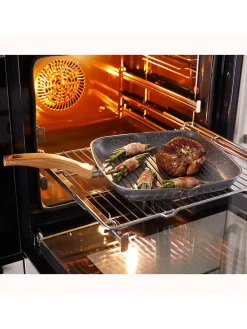 Stoneline Kochgeschirr<Grillpfanne ''Back to Nature'' in Schwarz - (L)28 x (B)28 cm