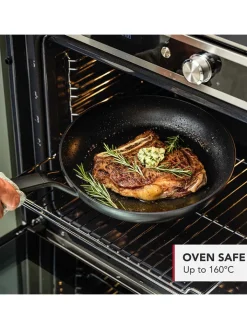 KitchenAid Kochgeschirr<Grillpfanne "Classic Forged" in Schwarz - Ø 28 cm