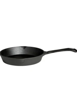 GAUMENKICK Grillen<Grillpfanne Gusseisen in schwarz - D: 25cm