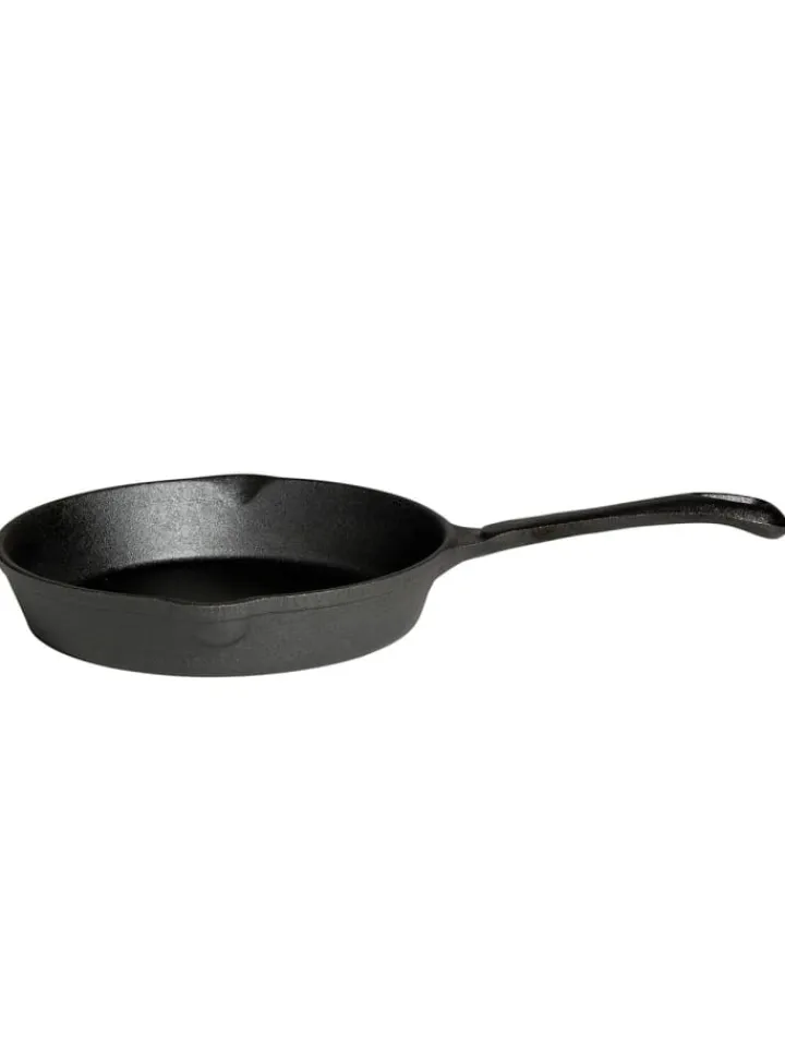 GAUMENKICK Grillen<Grillpfanne Gusseisen in schwarz - D: 25cm
