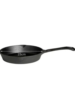 GAUMENKICK Grillen<Grillpfanne Gusseisen in schwarz - D: 25cm