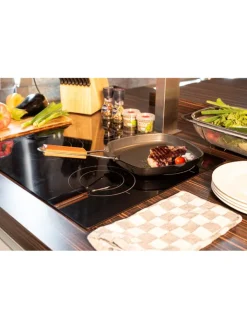 Alpina Kochgeschirr<Grillpfanne in Schwarz - Ø 24 cm
