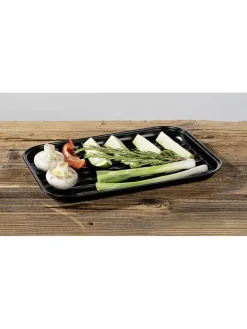 Wenko Küchenelektronik|Grillen<Grillschale "Luca" in Schwarz - (L)34,5 x (B)24,5 cm