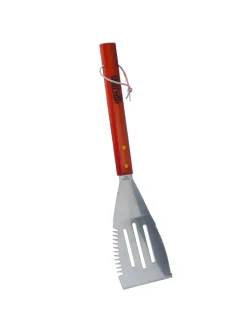 GAUMENKICK Grillen<Grillspatel Wender für BBQ Pfannenwender Edelstahl L: 41cm in rot