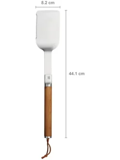 Fiskars Grillen<Grillwender ''Norden'' in Braun/ Silber - (L)44,1 cm
