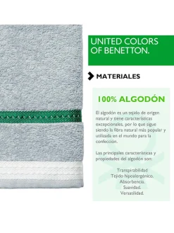 Benetton Badtextilien<Gästehandtuch in Grau