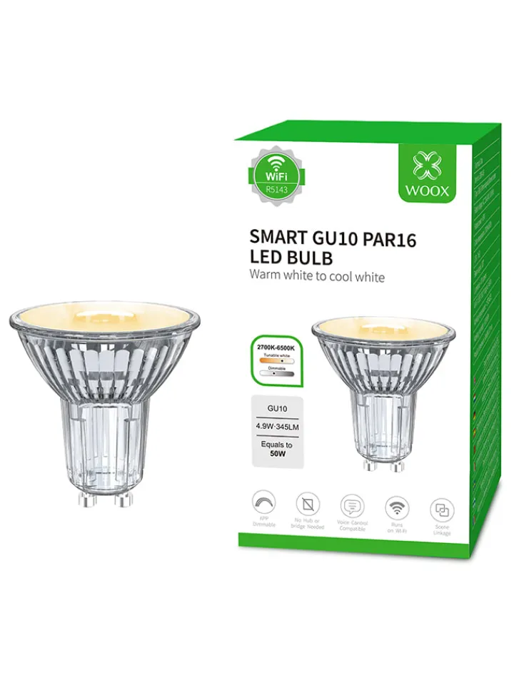 Woox Leuchtmittel<GU10 LED-Spot in Warmweiß - EEK G (A bis G)