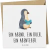 Mr. & Mrs. Panda Sonstige Gutscheine<Gutschein Bücherabend Abenteuer mit Spruch in Weiß