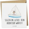 Mr. & Mrs. Panda Sonstige Gutscheine<Gutschein Bootstrip Abenteuer mit Spruch in Weiß