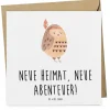 Mr. & Mrs. Panda Sonstige Gutscheine<Gutschein Einweihungsfeier Abenteuer mit Spruch in Weiß
