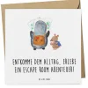 Mr. & Mrs. Panda Sonstige Gutscheine<Gutschein Escape Room Abenteuer mit Spruch in Weiß