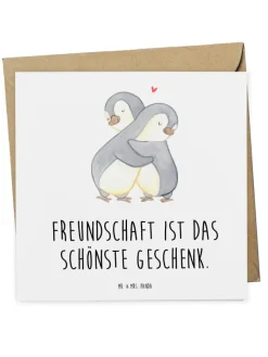 Mr. & Mrs. Panda Sonstige Gutscheine<Gutschein Freundschaftstag Geschenk mit Spruch in Weiß