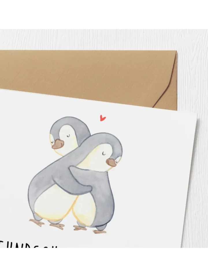 Mr. & Mrs. Panda Sonstige Gutscheine<Gutschein Freundschaftstag Geschenk mit Spruch in Weiß