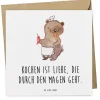 Mr. & Mrs. Panda Sonstige Gutscheine<Gutschein Kochabend für zwei Liebe mit Spruch in Weiß