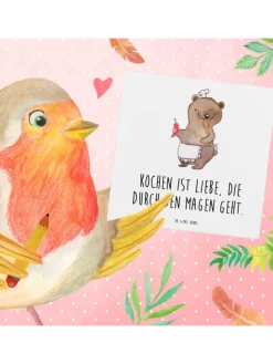 Mr. & Mrs. Panda Sonstige Gutscheine<Gutschein Kochabend für zwei Liebe mit Spruch in Weiß