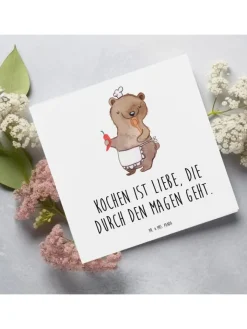 Mr. & Mrs. Panda Sonstige Gutscheine<Gutschein Kochabend für zwei Liebe mit Spruch in Weiß