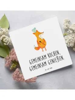 Mr. & Mrs. Panda Sonstige Gutscheine<Gutschein Kochabend für zwei Genuss mit Spruch in Weiß