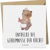 Mr. & Mrs. Panda Sonstige Gutscheine<Gutschein Kochkurs Geheimnisse mit Spruch in Weiß