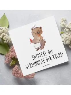 Mr. & Mrs. Panda Sonstige Gutscheine<Gutschein Kochkurs Geheimnisse mit Spruch in Weiß