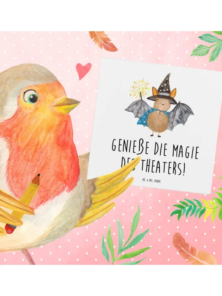 Mr. & Mrs. Panda Sonstige Gutscheine<Gutschein Magie des Theaterabends mit Spruch in Weiß