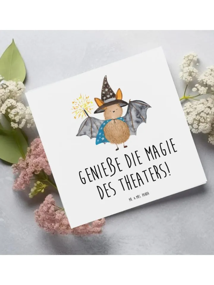 Mr. & Mrs. Panda Sonstige Gutscheine<Gutschein Magie des Theaterabends mit Spruch in Weiß