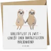 Mr. & Mrs. Panda Sonstige Gutscheine<Gutschein Pärchenabend Freude mit Spruch in Weiß