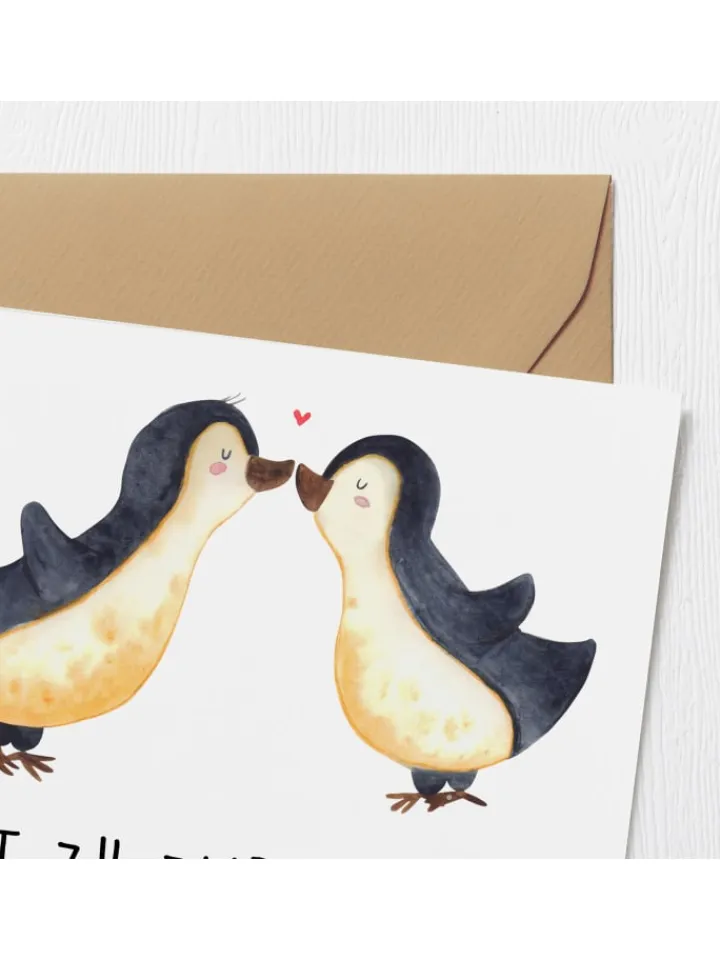 Mr. & Mrs. Panda Sonstige Gutscheine<Gutschein Pärchenabend mit Spruch in Weiß