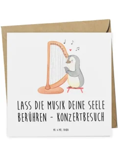 Mr. & Mrs. Panda Sonstige Gutscheine<Gutschein Seele Konzertbesuch mit Spruch in Weiß