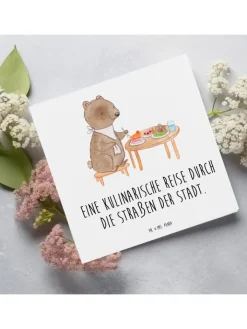 Mr. & Mrs. Panda Sonstige Gutscheine<Gutschein Street Food Tour mit Spruch in Weiß