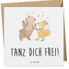 Mr. & Mrs. Panda Sonstige Gutscheine<Gutschein Tanzkurs Freude mit Spruch in Weiß