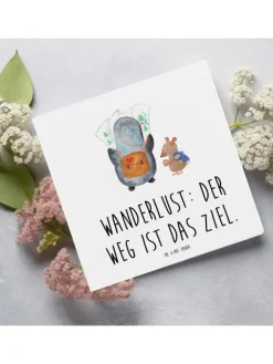 Mr. & Mrs. Panda Sonstige Gutscheine<Gutschein Wanderung Lebensweg mit Spruch in Weiß