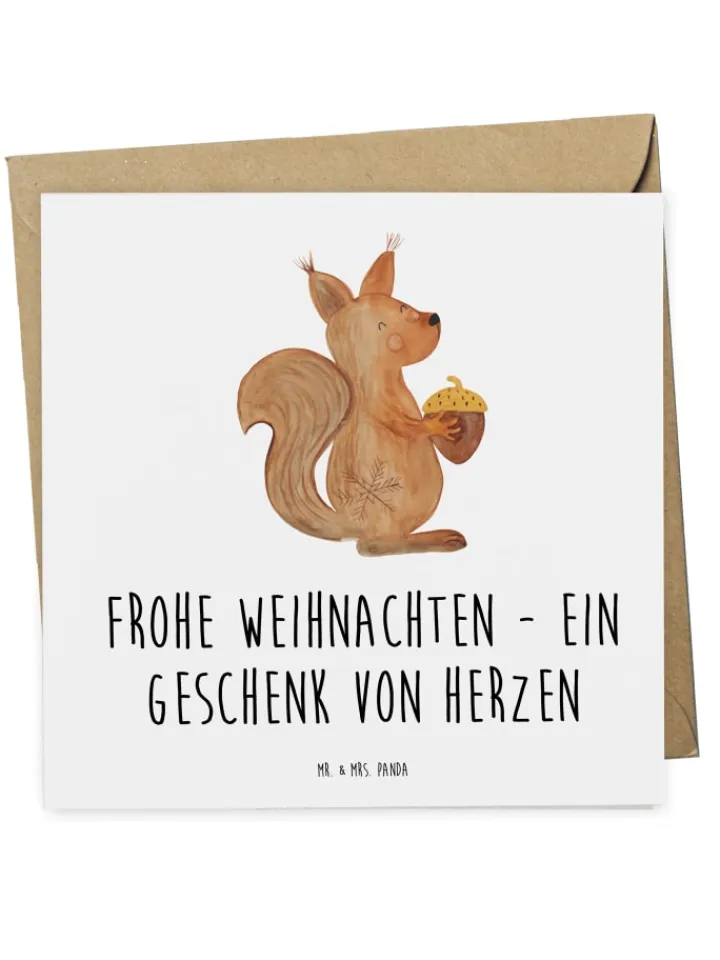 Mr. & Mrs. Panda Sonstige Gutscheine<Gutschein Weihnachten Geschenk Herz mit Spruch in Weiß