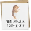 Mr. & Mrs. Panda Sonstige Gutscheine<Gutschein Weinprobe Freude mit Spruch in Weiß