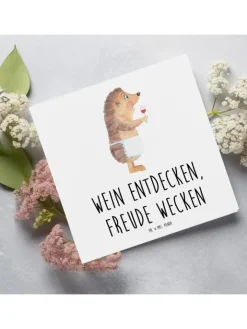 Mr. & Mrs. Panda Sonstige Gutscheine<Gutschein Weinprobe Freude mit Spruch in Weiß
