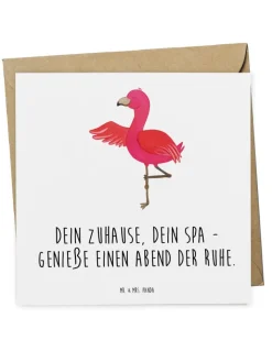 Mr. & Mrs. Panda Sonstige Gutscheine<Gutschein Wellnessabend Zuhause mit Spruch in Weiß