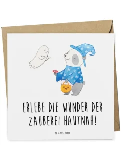 Mr. & Mrs. Panda Sonstige Gutscheine<Gutschein Zaubershow Wunder mit Spruch in Weiß