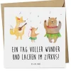 Mr. & Mrs. Panda Sonstige Gutscheine<Gutschein Zirkusbesuch Freude mit Spruch in Weiß