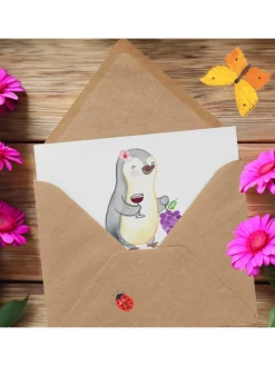 Mr. & Mrs. Panda Sonstige Gutscheine<Gutscheinkarte Weinprobe Vielfalt mit Spruch in Weiß
