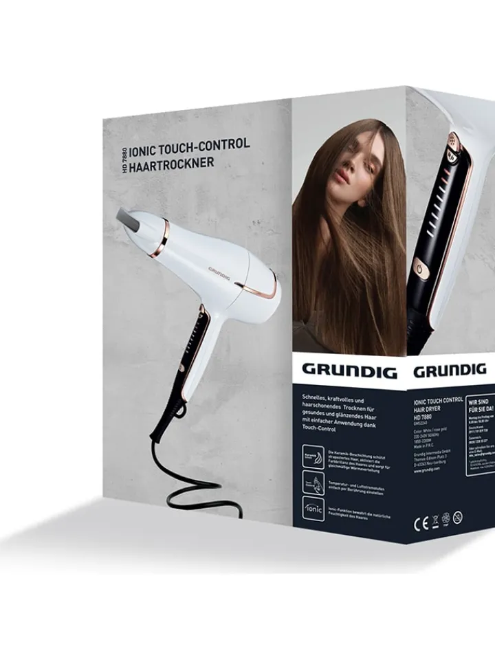 GRUNDIG Technik|Pflege & Gesundheit<Haartrockner in Weiß