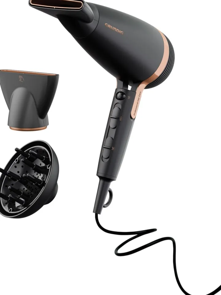 GRUNDIG Pflege & Gesundheit<Haartrockner "NaturaShine" in Schwarz