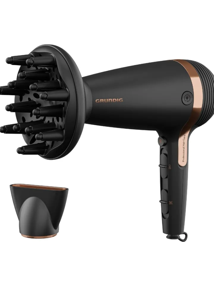 GRUNDIG Pflege & Gesundheit<Haartrockner "NaturaShine" in Schwarz