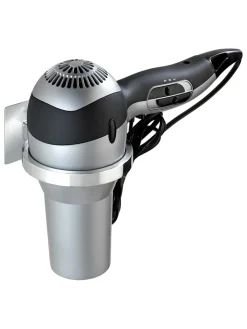 Wenko Badaccessoires<Haartrocknerhalter "Turbo-loc" in Silber - (B)13 x (H)7 x (T)2,5 cm