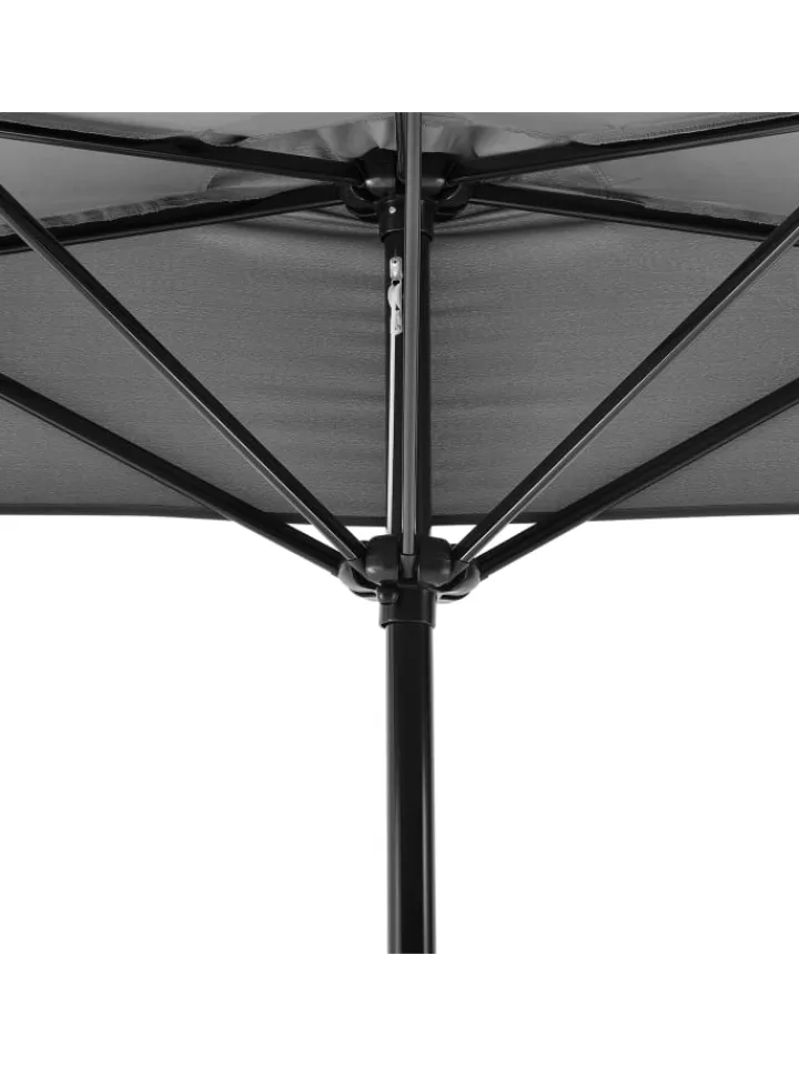 casa.pro Gartenmöbel<Halbschirm Eger in Grau (B)300cm (T)150cm (H)230cm